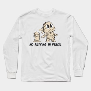Mummie Halloween RIP | No Resting In Peace Vintage Classic Long Sleeve T-Shirt